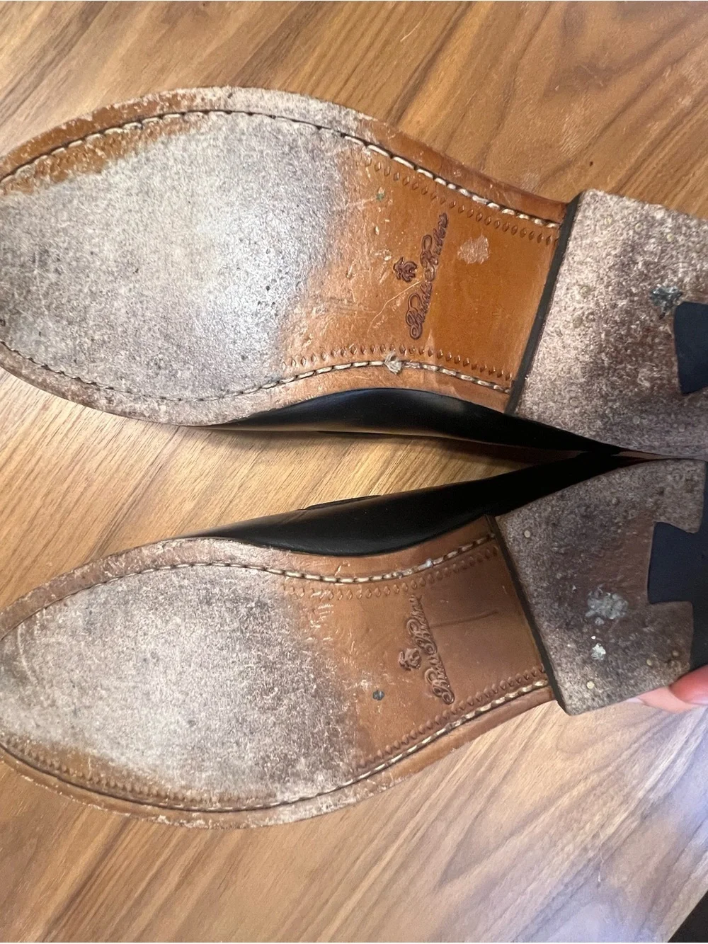 Men's Brooks Brothers Black Leather Tassel Loafers